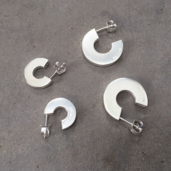 Cirkel - sterling silver earrings - 3