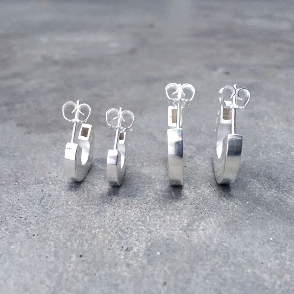 Cirkel - sterling silver earrings - 4
