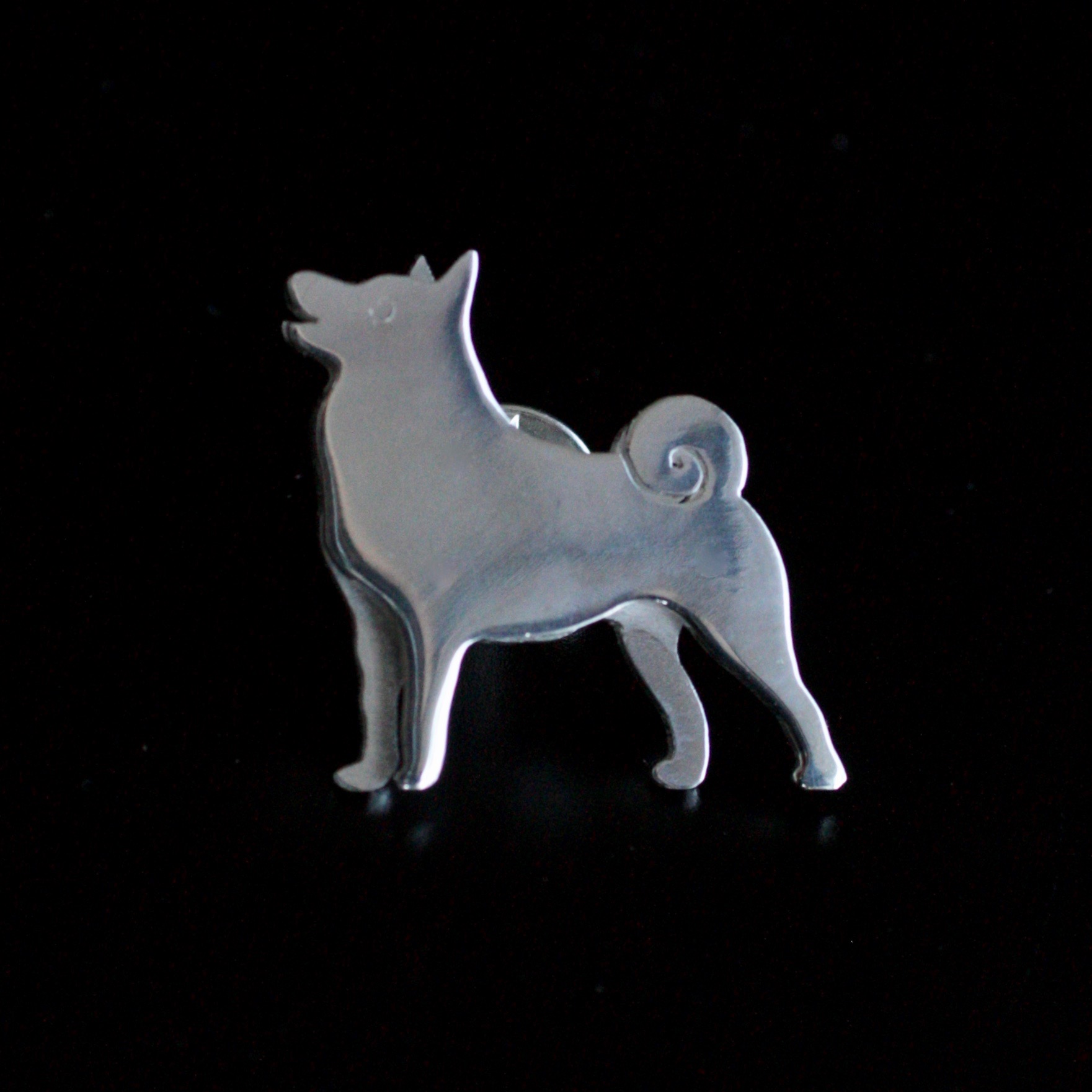 Vänner - brosch i silver