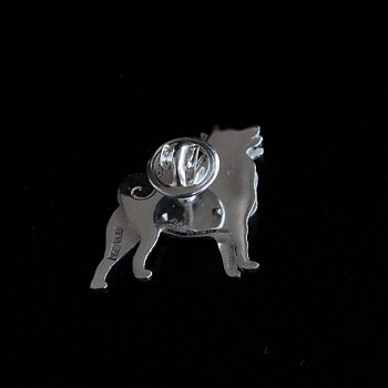 Vänner - brosch i silver