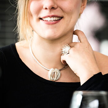 Citrus - stort hänge i silver