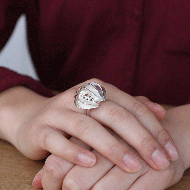 Citrus - small sterling silver ring - 3