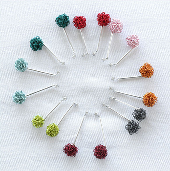 Kuling - sterling silver earring in bright colors