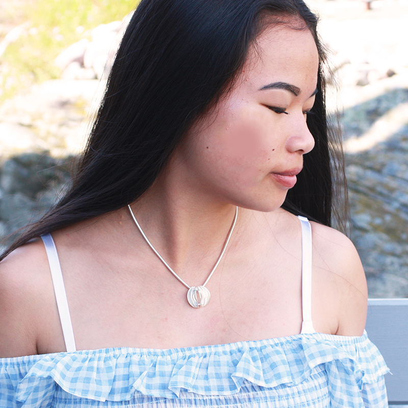 Citrus - small sterling silver pendant - 2