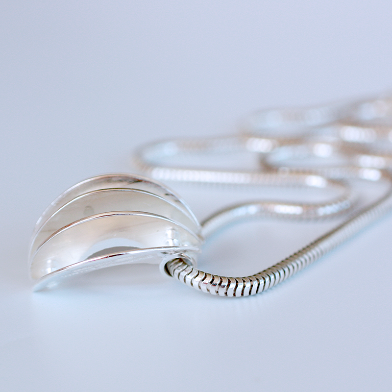 Citrus - small sterling silver pendant - 3