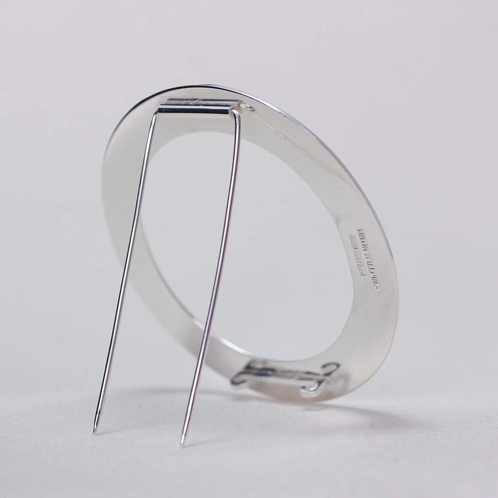 Stor Cirkel - brosch i silver - 3