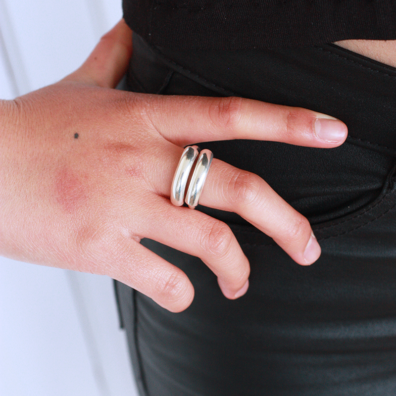 Vattring - sterling silver ring - 2