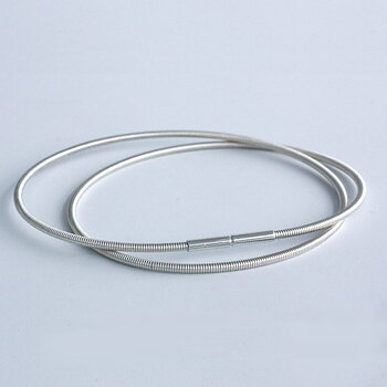 Chains - Spiralled Thread - sterling silver necklace