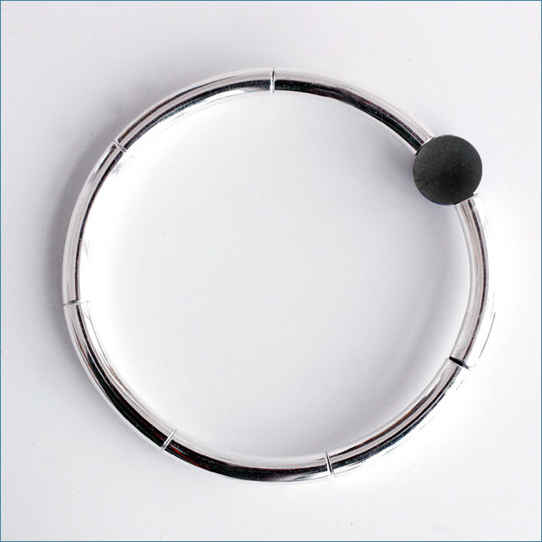 Vattring - sterling silver bracelet with bullet shaped stones - 4