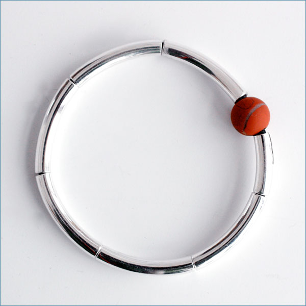 Vattring - sterling silver bracelet with bullet shaped stones