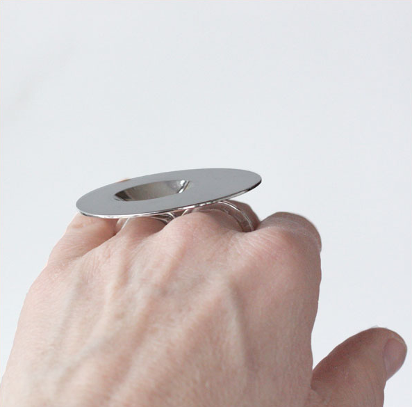 Vattenspegel - sterling silver ring - 3