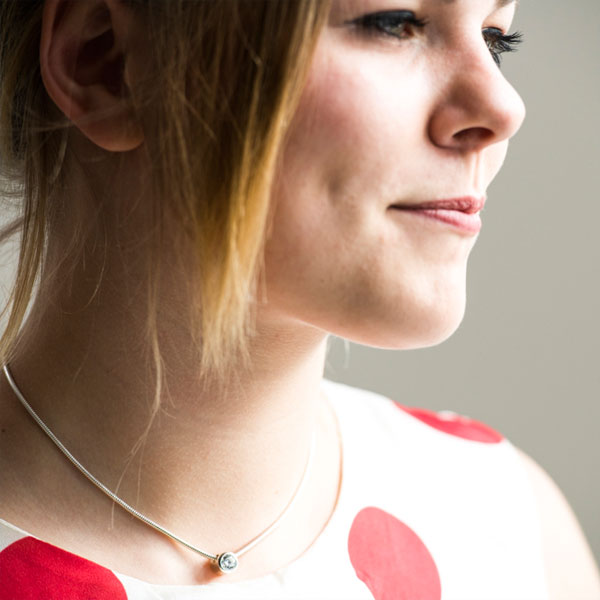 Nit - halsband i silver - 2