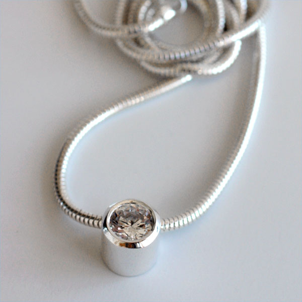Nit - halsband i silver