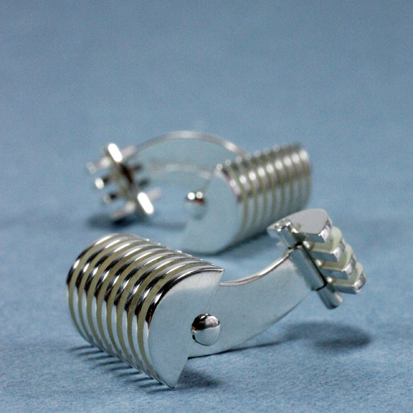 Cylinder - manschettknappar i silver