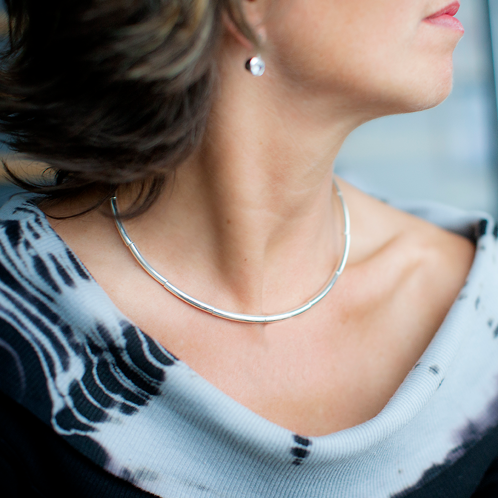 Vattring basic - halsband i silver - 2