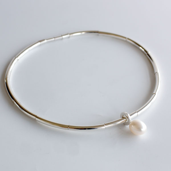 Vattring basic - halsband i silver - 5
