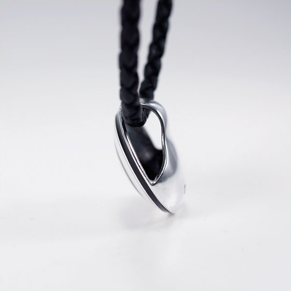 Virvel - pendant in sterling silver with enamel - 5