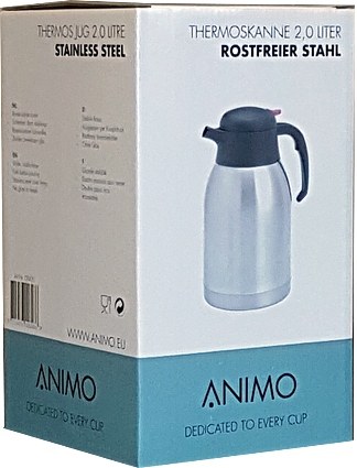 Termoskanna 2liter rostfri