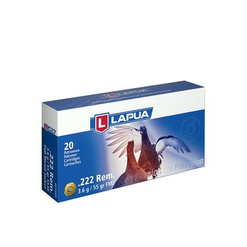 Lapua 222 REM FMJ 3,6GR 20-P