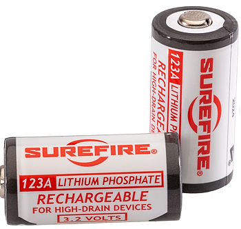 Surefire SFLFP123 Batteries (Uppladdningsbart CR123)