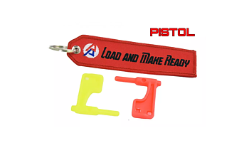 Double alpha academy Chamber Flag, 2-pack with DAA keychain Pistol