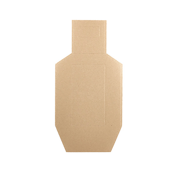 Eemann Tech Cardboard Redacted D Zone Metric Target – 100 pcs./Pack