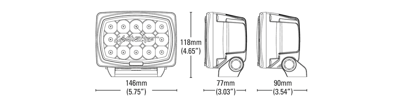 Lightforce Striker Led IR 940nm Tvåpack inkl kablage - 4