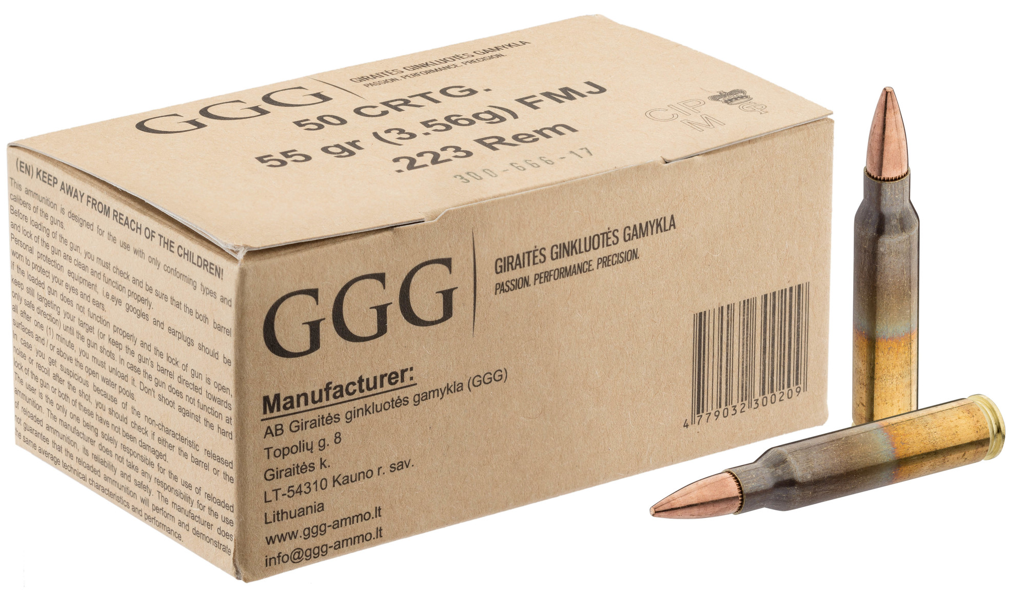 GGG .223 FMJ 62GR