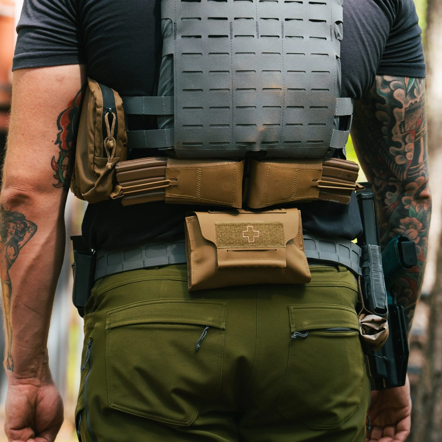 Blue alpha Medical Pouch Top/Bottom Pull - 10
