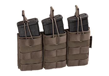 Clawgear 5.56mm Open Triple Mag Pouch Core RAL7013