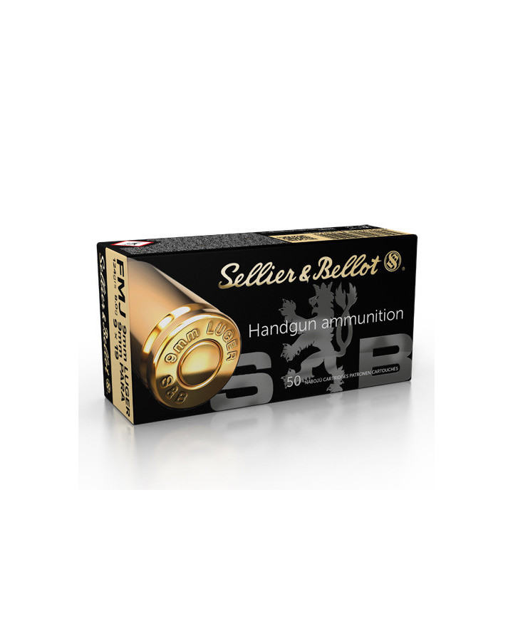S&B 9mm Luger 140 FMJ Subsonic 50ptr 