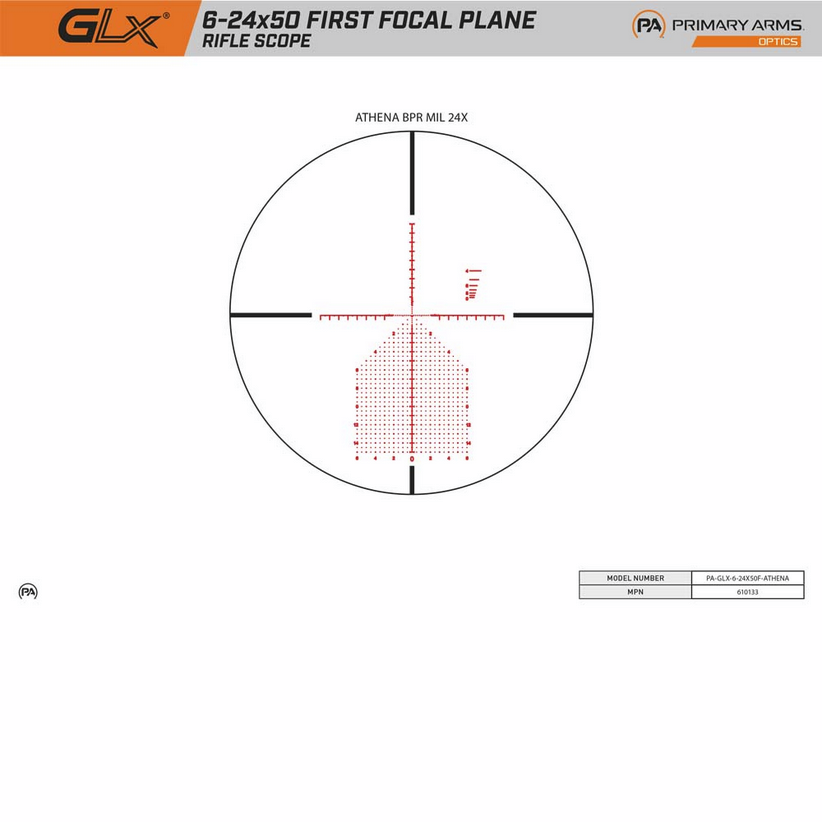 PRIMARY ARMS GLx 6-24X50 FFP - 2