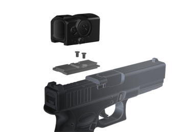 Aimpoint ACRO adapter plattor för pistol (Chose Pistol model in articel)