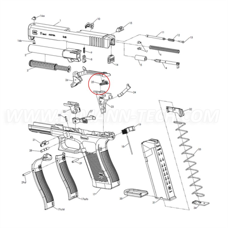 Eemann tech Glock Trigger Spring GEN5 - 2