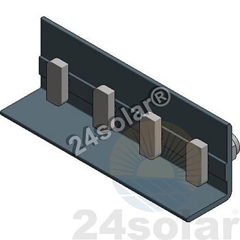 Alu coupling for Side++ profile, black (Van der Valk)