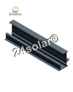 Alu iläggsprofil mitten H=35 L=6650, svart (Van der Valk)