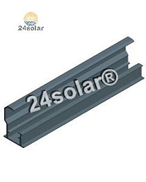 Alu insert profile upper H=35 L=6650, black (Van der Valk)