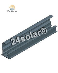 Alu insert profile upper H=35 L=6650, black (Van der Valk)