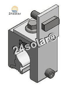 Alu standing seam clamp straight ( Van der Valk)