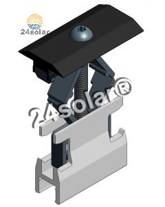 Alu mid panel clamp alu profile - black
