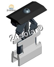 Alu mid panel clamp alu profile - black