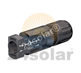 solcelle MC4 hanstik (minus)