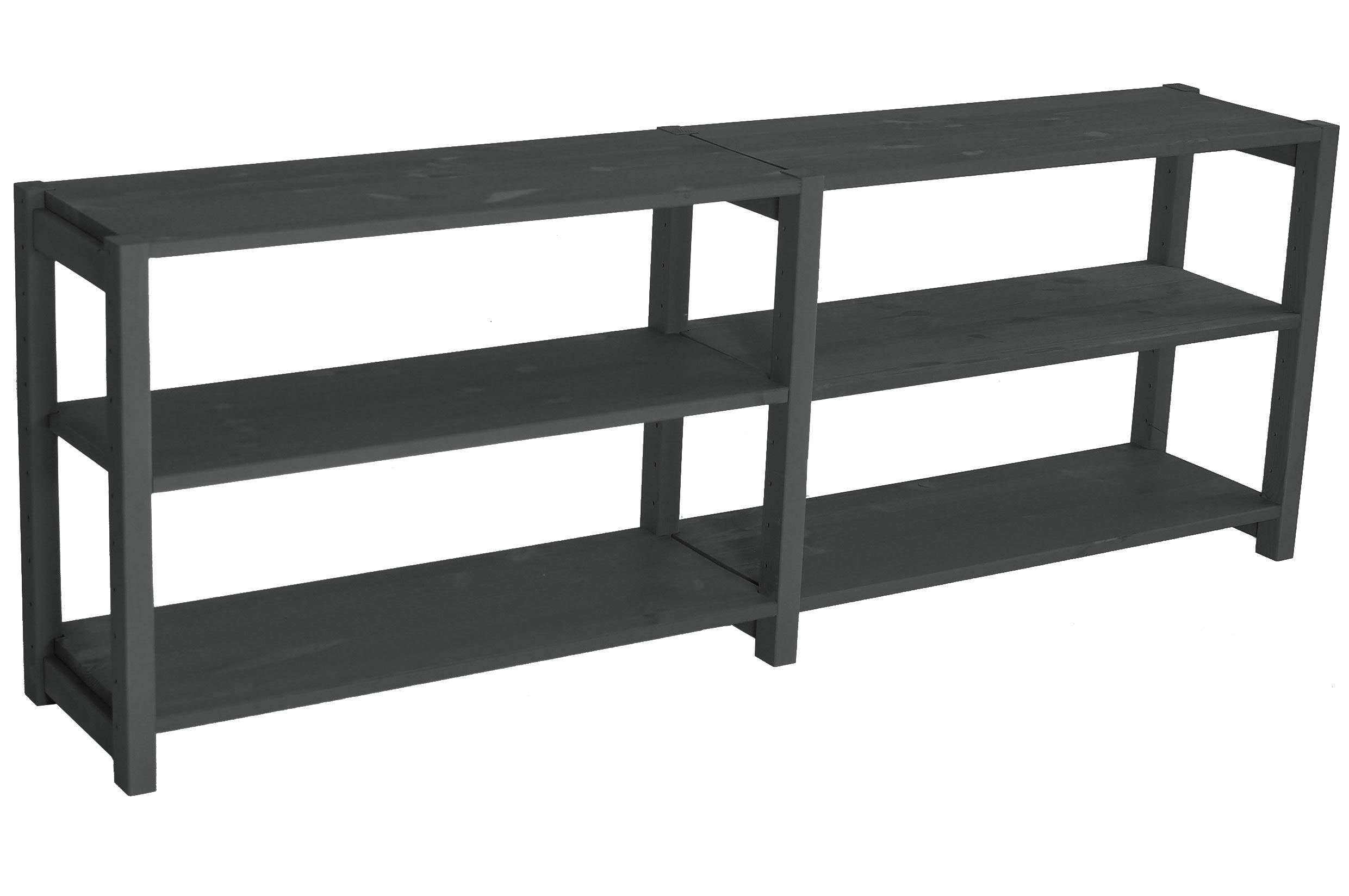 TV Bänk, 160 x 28 x 58 cm, 2 sektioner, välj färg - SCALA CLASSIC - 4