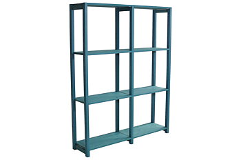 Bokhylla i trä, 120 x 30 x 178 cm, välj färg - SCALA CLASSIC