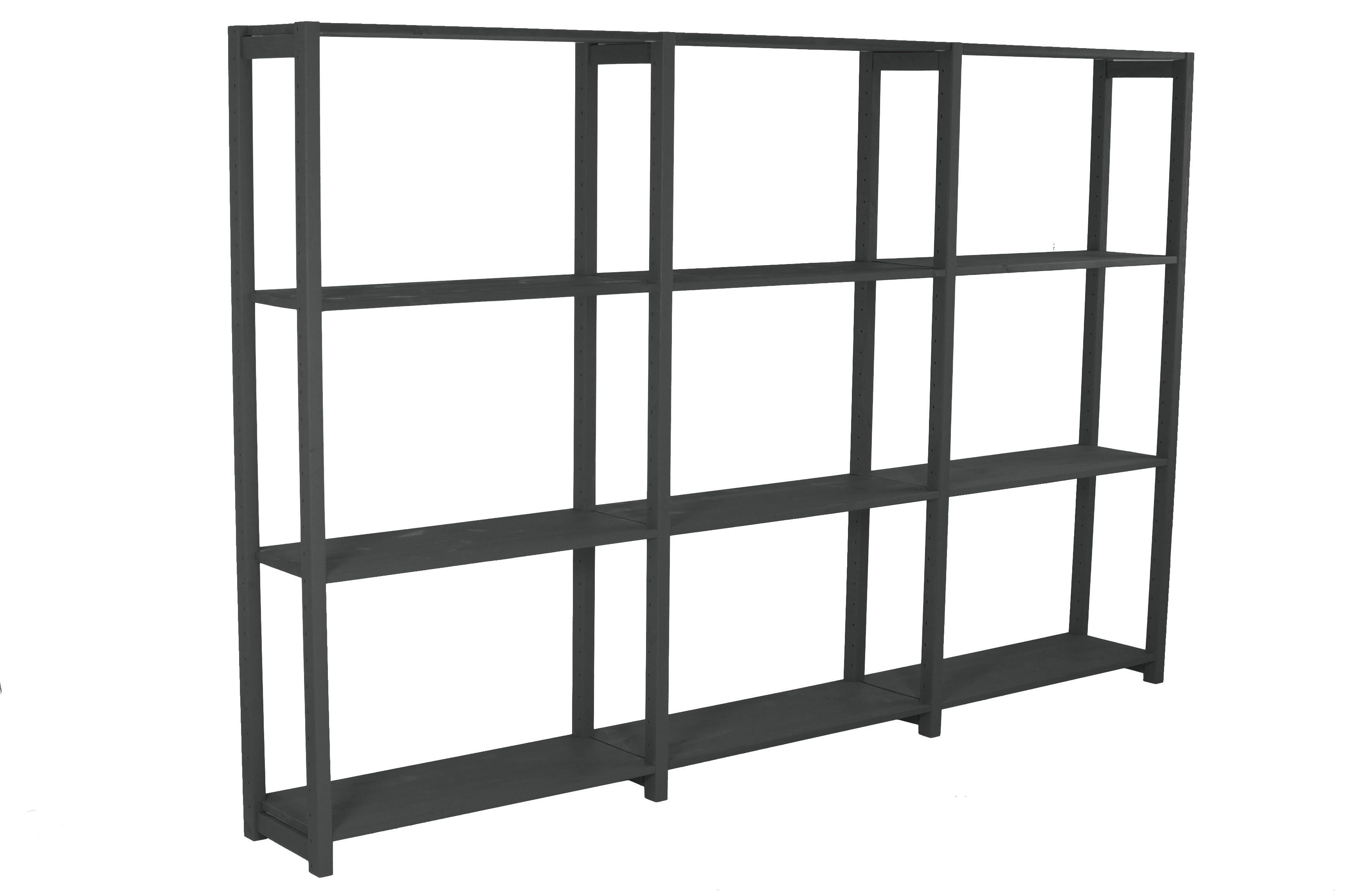 Bokhylla i trä, 240 x 30 x 178 cm, välj färg - SCALA CLASSIC - 5