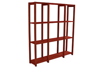 Rumsavdelare, 140 x 30 x 158 cm, 3 sektioner, välj färg - SCALA CLASSIC