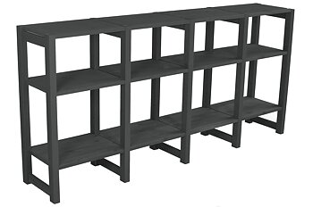 Sideboard, 160 x 30 x 78 cm, 4 sektioner, välj färg - SCALA CLASSIC