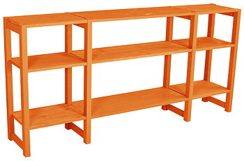 Sideboard, 160 x 30 x 78 cm, 3 sektioner, välj färg - SCALA CLASSIC