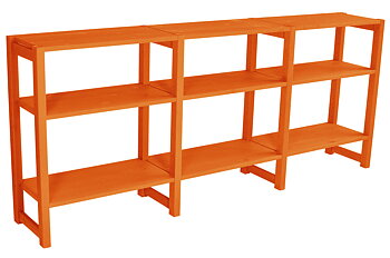 Sideboard, 180 x 30 x 78 cm, 3 sektioner, välj färg - SCALA CLASSIC
