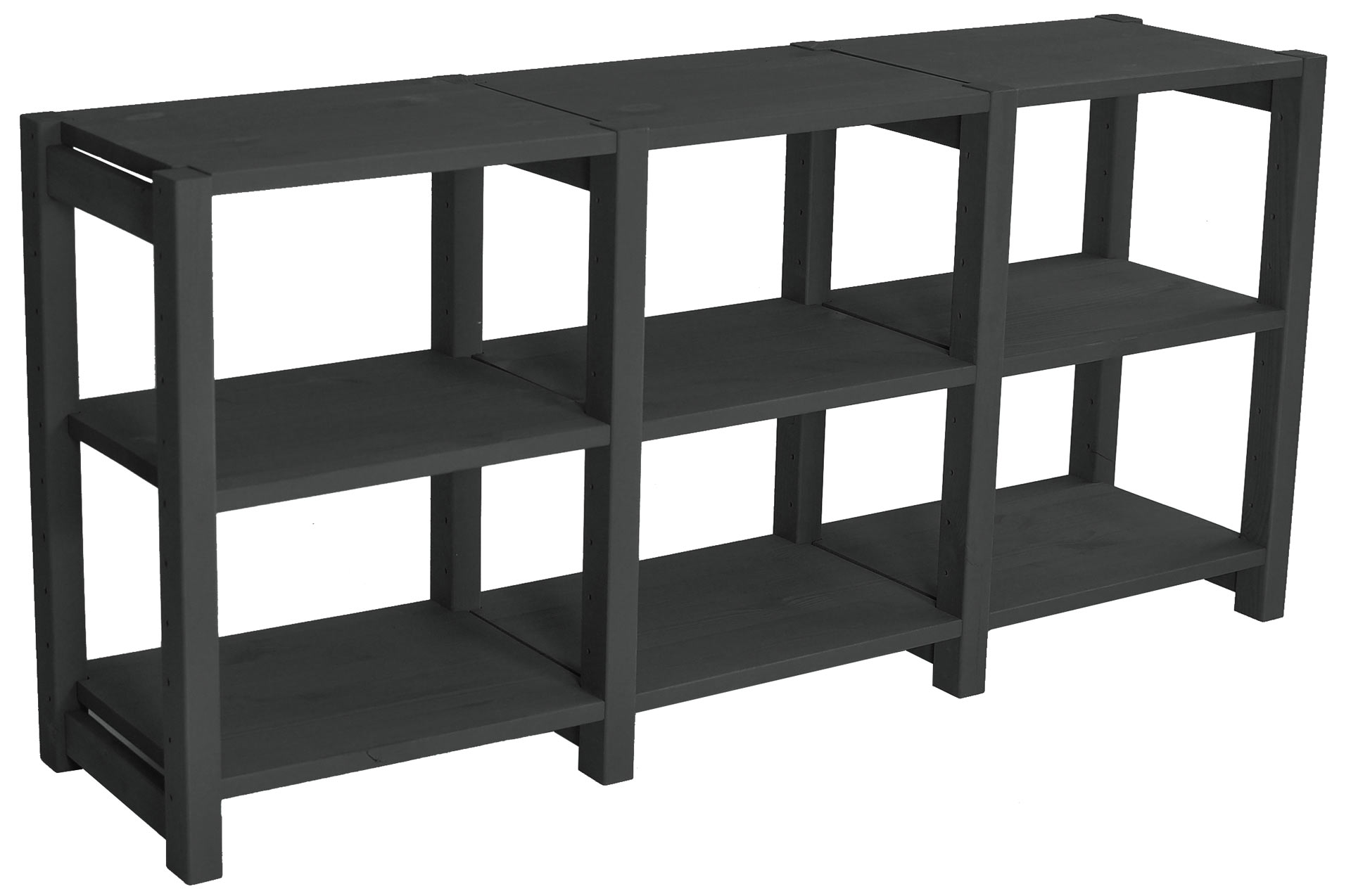 TV Bänk, 120 x 30 x 58 cm, 3 sektioner, välj färg - SCALA CLASSIC - 5